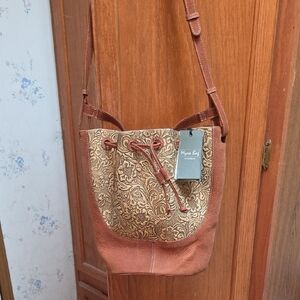 Myra Bag Brown and Tan Crossbody Bag